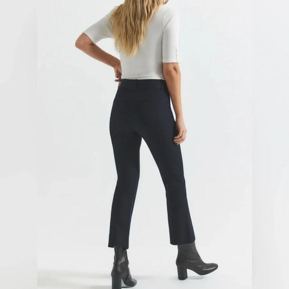 NEW Derek Lam CROSBY CROP FLARE TROUSER in Midnight blue - Picture 5 of 15